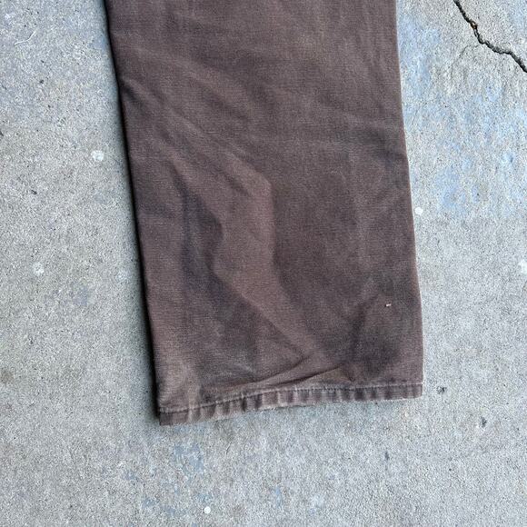 Vintage carhartt faded brown double knee work wear carpenter pants - Picture 6 of 8